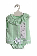 Scarlett – Mint Green Spanish Knit Baby Girl Set