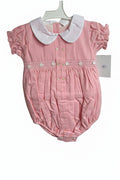 Honey – Traditional Pink Smocked Baby Romper