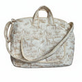 Elegant Safari Print Baby Travel Bag – Soft Blue – Neutral Tan