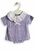 Lola – Pastel Lilac Baby Girl Set with Ruffle Collar